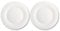 AC - Pack de 6 Platos Llanos - Modelo Elba - Ø 20 cm - Vidrio Opal - Apto para lavavajillas y microondas - Ideal para el hogar, Cocina y hostelería