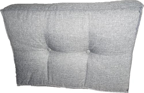 Jacek Palettenkissen Set, Rückenlehne und Sitzkissen, 120 x 60 cm, Anthrazite (Seitenpolster 60x40cm)