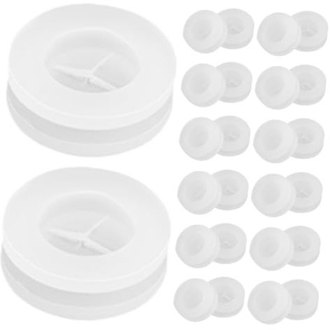 Healifty 30pcs Straw Hole Fixing Plugs for Tumbler Straws Silicone Lid Stopper Easy to Use and Clean Leakproof Design