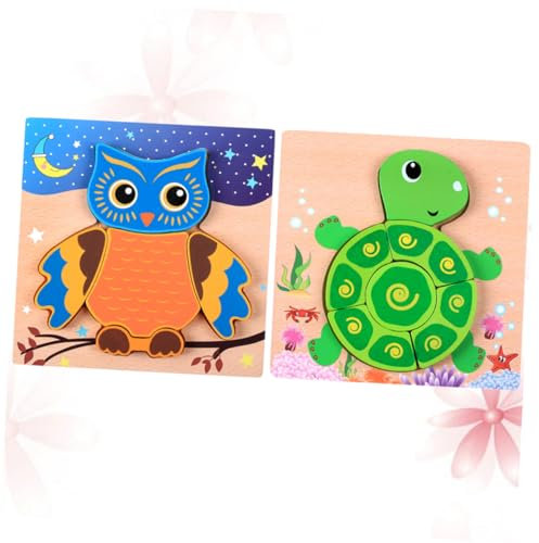 KOMBIUDA Holzpuzzle-Spielzeug Für Kinder 3D-tierform-Design Handgefertigt Aus Holz Für Lernen Und Spaß