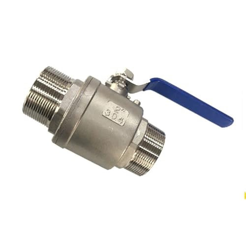 Edelstahl-Kugelhahn mit Außengewinde, zweiteiliger Kugelhahn, 1 Stück(1/2)