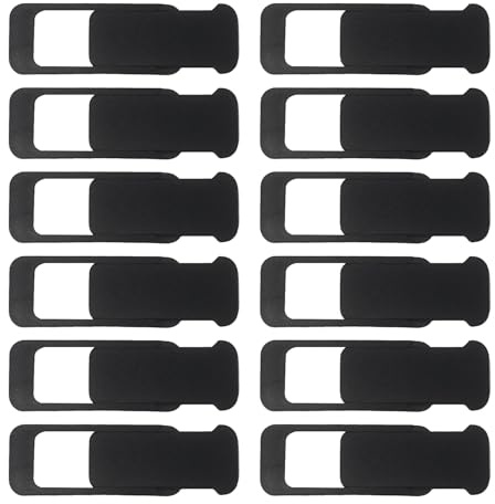 La Cubierta Protectora De La Cámara De 12 Partes Y La Etiqueta De La Cubierta De La Cámara Que Se Puede Usar para Teléfonos Móviles, Computadoras Portátiles Y Tabletas.