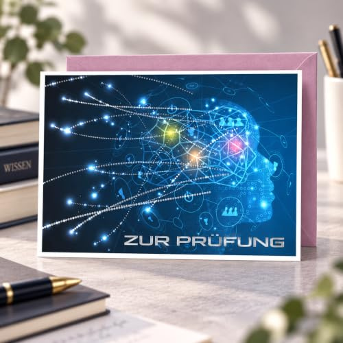 Michel Verlag Glückwunsch zur PRÜFUNG. Hochwertige Klappkarte inkl. Umschlag. Grußkarte zum bestandenen Erfolg Examen Master Studium Abschluss Ausbildung – Geschenkidee für Prüflinge. 17x12cm