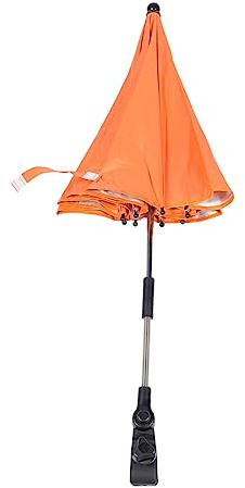 Hoement Sombrilla para Cochecito con Protección Uv y Clip Paraguas Desmontable Resistente al Agua Parasol para Carrito Silla de Paseo