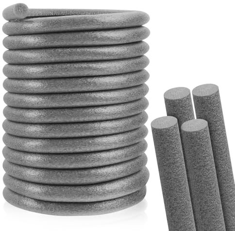 Fond de joint en mousse rond cordon etanchéité profilé de joints bande d'étanchéité pour mur fenêtre porte (Gris, 16mm×5m)