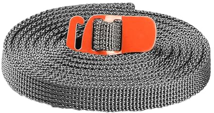 Fracht-Spanngurt – 8,2 Fuß robuster Zurrgurt mit Metallschnalle | Verstellbarer Spanngurt für Kajak, Motorrad, Dachträger, Auto, LKW, Anhänger, Outdoor-Ausrüstung, Camping, Umzug, sichere Ladungshalte