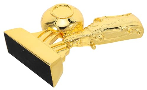 NIYANGLE Premio Calcio Placcato Oro 10x4x15cm, Coppa Ricordo Miglior Giocatore, Medaglia Partecipazione Tornei Scolastici, Riconoscimento Football Squadra e Individuale