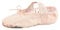 tanzmuster Ballettschuhe Mädchen - DANI - ganze Ledersohle- Rosa-Apricot Größe 36 - Ballettschläppchen für Kinder - rosa Tanzschuhe fürs Ballett