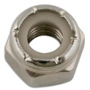 Connect 33122 Steel UNF Nyloc Nuts 3/8in 100pc