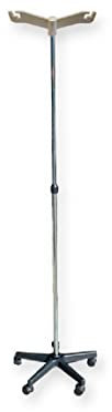 Gima 27843 Rod portaflebo on Floor Lamp with 5 Wheels, 2 Hooks