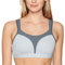 Champion Damen Spot Comfort Full Support Sports Bra, Oxford Heather/Medium Grey, 95C