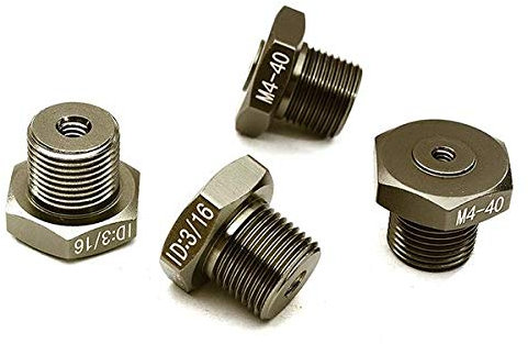 RC Model Type F Adapters for C23115 Universal Setup Station M4-40 & M8-32 with 3/16 ID