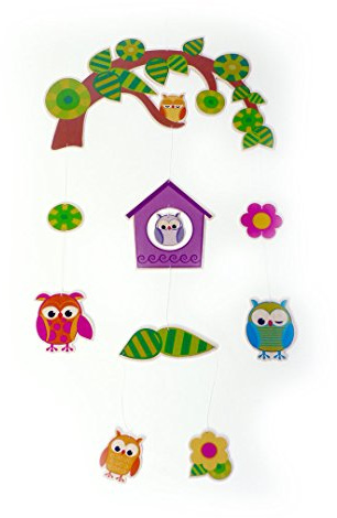 Mobile Eulen – Holzdekoration - Kindermobile – Kinderspielzeug – Holzspielzeug – Handarbeit Erzgebirge – NEU