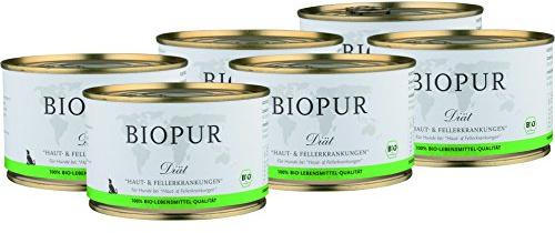 Bio Diät-Hundefutter bei Haut- & Fellerkrankungen für Hunde 6x400g
