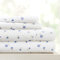 Linen Market 4-teiliges Bettwäsche-Set für King-Size-Betten (hellblaues Blumenmuster) – Schlafen Sie Besser als je zuvor mit diesen ultraweichen und kühlenden Bettlaken für Ihr Kingsize-Bett, Tiefe