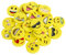 Emoji Kinder Radiergummi 144 Stücke Smiley Radierer Gastgeschenk Geschenke für Geburtstag Party Festival neues Jahr Weihnachten, gelb