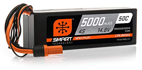 Spektrum 14.8V 5000mAh 4S 50C Smart Hardcase LiPo-Akku: IC5, SPMX50004S50H5