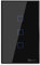 Interruttore Intelligente, SONOFF Touch T3 3gang Luce Controllo RF Wireless WiFi da Muro, Interruttore a 3 Canali per Soluzioni di Automazione della Casa Intelligente, Funziona con Alexa(Nero,1-way)