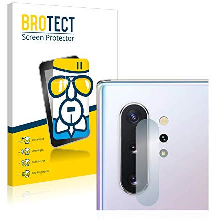 BROTECT Schutzglas für Samsung Galaxy Note 10 Plus (NUR Kameraschutz) Schutzfolie Made in Germany Panzer Folie Glas Displayschutz [ 9H, Anti-Fingerprint]