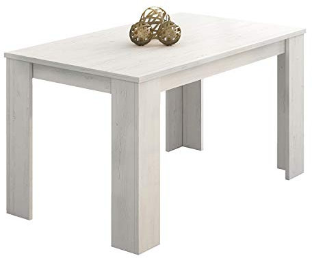 duehome | Mesa Comedor, Mesa Fija, Modelo Berta, Acabado Color Andersen Pino, Medidas: 140 cm (Largo) x 80 cm (Ancho) x 75 cm (Alto)