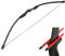 SHARROW Bogenschießen Recurvebogen Straight Bogen CS Spielbogen 30-40lbs Gerader Bogen Anfängerbogen RH/LH Sportbogen für Jugendliche und Erwachsene (Schwarz, 30lbs)