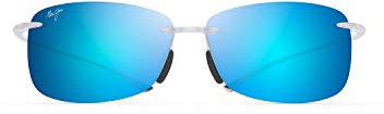 Maui Jim Unisex Sunglasses, Blue 'akau Crystal Matte, 62