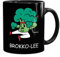 MoonWorks® Kaffee-Tasse Brokko-lee Karate Brokkoli Gemüse schwarz Keramik-Tasse