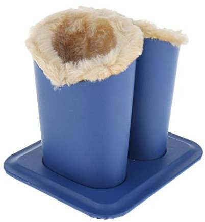 YO-HAPPY porte-lunettes doublé en peluche avec base magnétique - étui pour lunettes en cuir PU