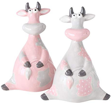 condecoro Dekofigur Kuh Marjorie 2er Set, Dolomit Farbmix