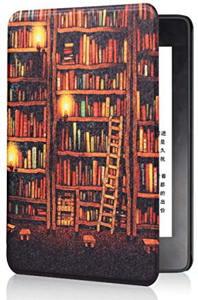 Case for Kindle Paperwhite 4 (10th Generation-2018 Release,Model NO PQ94WIF) -JMH PU Leather Smart Protective Cover with Hand Strap/Auto Wake/Sleep