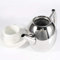 Hervidor de té en tetera de acero inoxidable de 1 litro de acero inoxidable con infusor de acero inoxidable, tetera de acero inoxidable, 1 litro con filtro para hotel de restaurante (1 L)