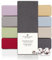 DarBene Spannbettlaken 140x200x30 Premium, Jersey 100% gekämmte Premium Baumwolle, atmungsaktiv, superweiches Bettlaken bis 30 cm Matratzenhöhe, Oeko-TEX, Anthrazit