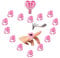 50 PCS Glue Holder Rings for Eyelash Extensions, Disposable Volume Lashes Quick Blossom Cups for Eye Makeup
