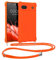 kwmobile Necklace Case kompatibel mit Google Pixel 6a Hülle - Cover mit Kordel zum Umhängen - Silikon Schutzhülle Fruity Orange