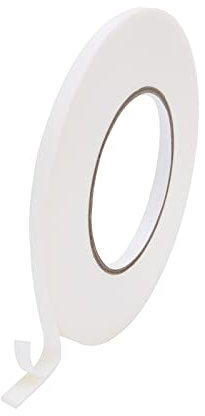 Funnytek 10M Double Sided Foam Tape, 6mm Wide Heavy Duty Mounting Tape Waterproof PE Foam Adhesive Tape for LED Strip Lights, Office Decor, Home Décor