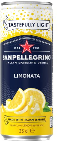 San Pellegrino | Lemon Sparkling Soft Drinks | 6 X 4 330Ml | 24 Cans