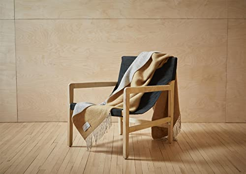 Tweedmill Lifestyle Dartmoor Throw - Desert Brown - 150cm x 183cm - 100% New Pure Wool Made in Wales