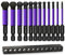 Hakkin Sechskant Bit Set Lang12 Stück 65 mm Kugelkopf Schraubendreher Bit 1/4 S2 Bitsatz für Akkuschrauber Innensechskant Schraubendreher Langer Bits Set Ball End Hex 2/2,5/3/4/5/6/8/10/12 mm