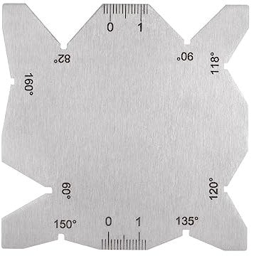HARFINGTON Drill Bit Angle Gauges 60°-160° Drill Sharpening Gauge, Stainless Steel Angle Measuring Gage