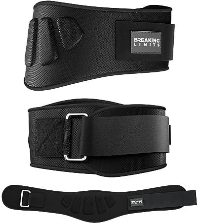 Breaking Limits Gewichthebergürtel Herren & Damen - Fitness Zubehör für Krafttraining & Gewichtheben, Gym Gürtel Crossfit, Deadlift Lifting Belt für Powerlifting & Bodybuilding (S)