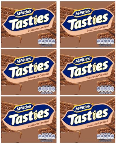 Tasties Biscuit Bundle with Tasties Chocolate Biscuit Bourbon Creams 300g (6 Pack)