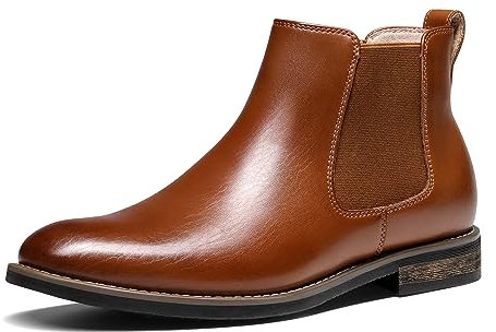Bruno Marc Botines Chelsea de Ante para Hombre,Size 46,Marrón,URBAN-06-1