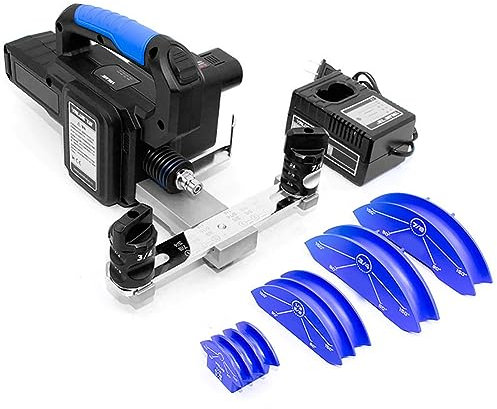 Rohrbieger, elektrischer Rohrbieger, 1/4 Zoll bis 7/8 Zoll Kupferrohrbiegewerkzeug, wiederaufladbares Kühl-Ratschenwerkzeug, 9 Sekunden schnelles Biegen um 90 °, für die Reparatur von HVAC