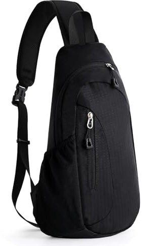 TANTOMI Brusttasche Herren, Sling Bag Wasserdicht Schultertasche Einzelgurt Rucksäcke Schulterrucksack Anti-Diebstahl Crossbody Bag für Männer Frauen Wandern Reisen Radfahren
