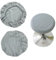 CHENNAN 2 Stück Runder Stuhlbezug Protector Waschbarer Waschbar Staubdicht Hocker Bezug Dehnbar Knitterfrei Für Barhocker Drehbar,Drehbar Bürohocker,Friseursalon Drehhocker(ohne Stühle) (Silbergrau)