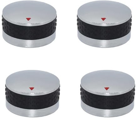 Carpango 4 x Gasgrill-Regler, Ersatz für BBQ-Gasgrills für Ofen, Herd, rund, 58 mm