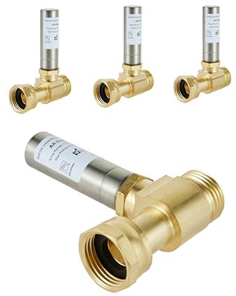 (Pack of 4) EFIELD S-241 Straight Stainless Steel Water Hammer Arrestor For Washing Machine, 3/4 Inch Swivel FHT x 3/4 Inch MHT,(HAMMER020-4PCS)