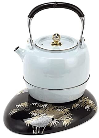 Rieort Electric Kettle Electric Kettle 700ML/23.7OZ Chinese Vintage Electric Tea Kettle with Auto Shut-Off Hot Water Boiler Easy Pour Electric Teapot Portable
