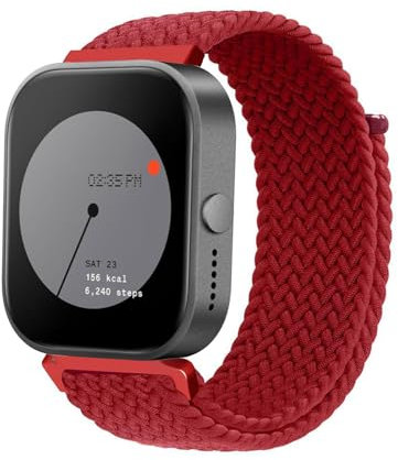 KUWAI Nylonband für Nothing Watch Pro Armband, Nylon Geflochten Klettverschluss Armband für CMF Nothing Watch Pro Armbänder für Herren Damen Sport Loop Band für Nothing Watch Pro Armband (A)
