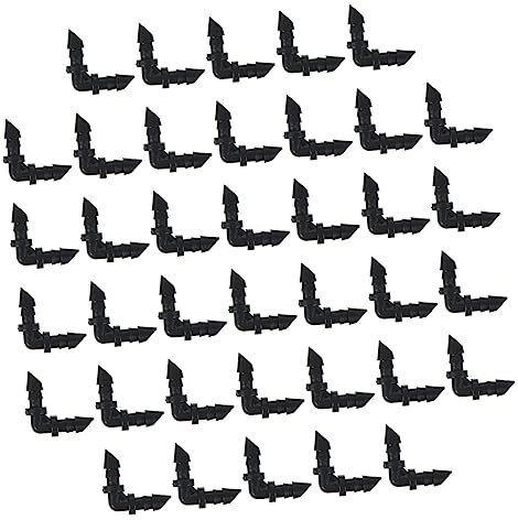 SUPVOX 50 Pezzi Gomito Capillare Connettore Spinato Connettore Per L'irrigazione Del Giardino Raccordo Portagomma Raccordo a Innesto Da 4/7 Pollici Plastica La Croce Attrezzi Da Giardino